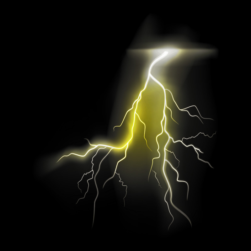 Lightning Thunder Lightning Bolt Storm Cloud Strikes V-Neck Tee by MaraRojas | Artistshot