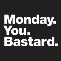 Monday You Bastard Ladies Polo Shirt | Artistshot