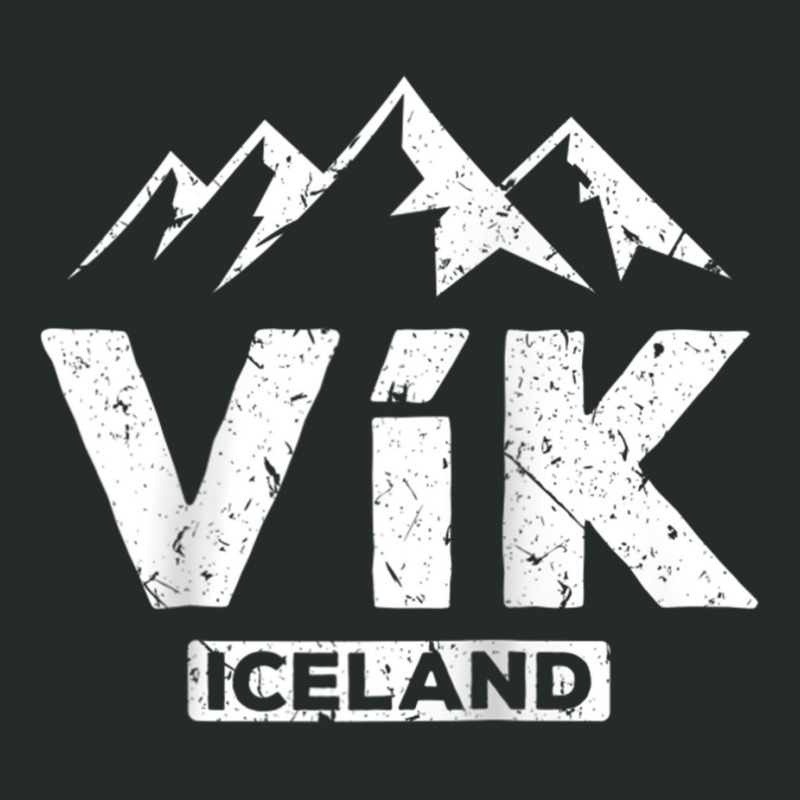 Vik Iceland Icelandic Pride Black Sand Beaches Glacier Raglan Baseball Women's Triblend Scoop T-shirt by cm-arts | Artistshot