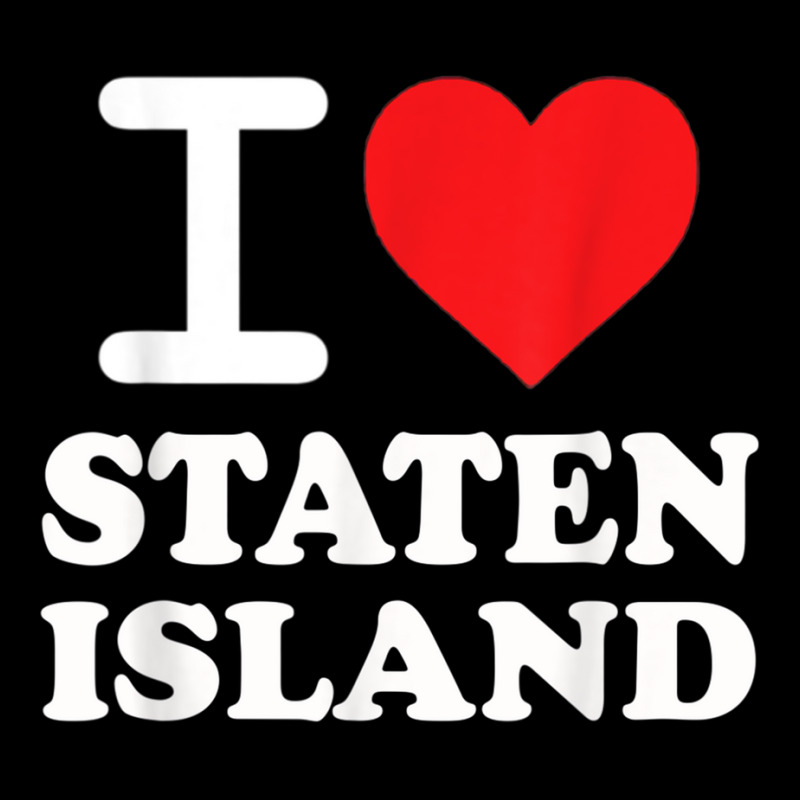 I Love Staten Island Red Heart Meme Funny Cropped Sweater by StaceyKerry | Artistshot