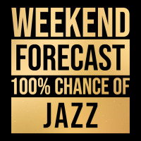 Funny And Awesome Weekend Forecast Hundred Procent Chance Of Jazz Sayi Cropped Sweater | Artistshot