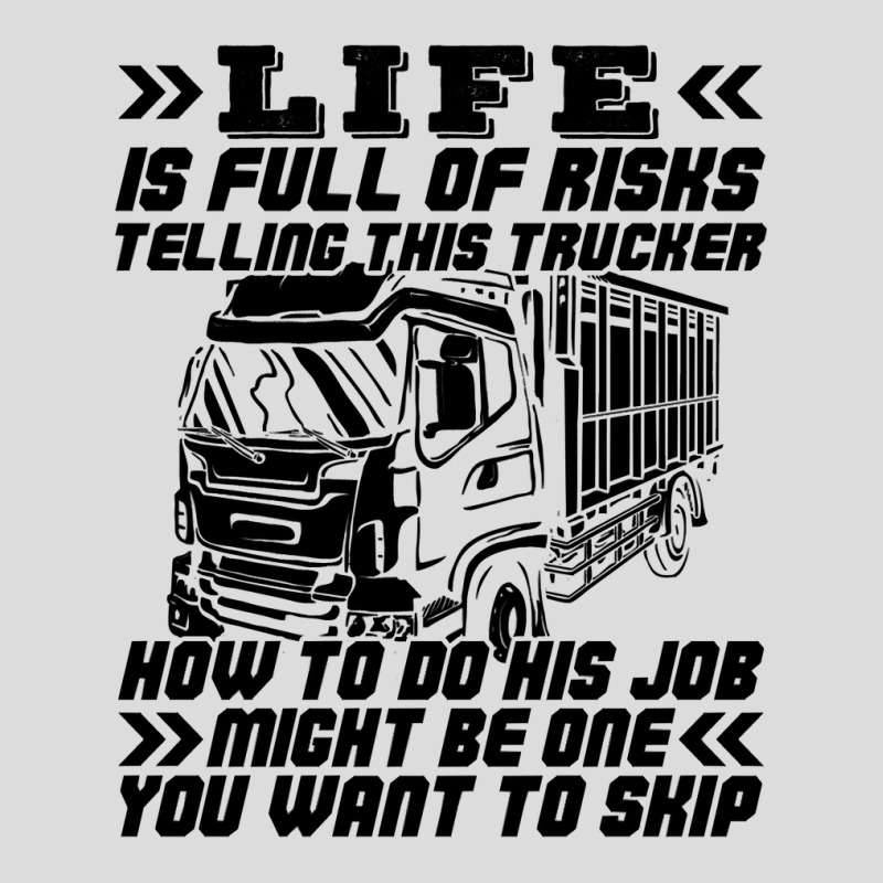 Truck Trucker Life Is Full Of Risks Funny Truck Driver Sarcasm 62 Driv Men's Polo Shirt by coolquirrell | Artistshot