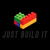 Just Build It Blocks Bricks Building Blocks Toy Adjustable Cap | Artistshot