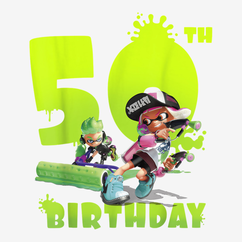 Splatoon Inkling 50th Birthday Green Splatter Portrait Magic Mug | Artistshot