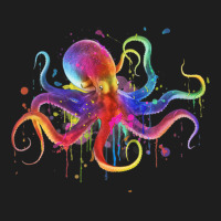 Dripping Rainbow Octopus Psychedelic Classic T-shirt | Artistshot