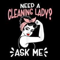 Housekeeping Retro Woman Need A Cleaning Lady Ask Me Adjustable Cap | Artistshot