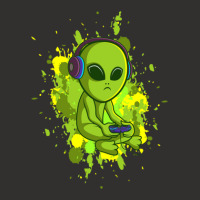 Alien Playing Video Games With A Game Controller In His Hands And Head Champion Hoodie | Artistshot