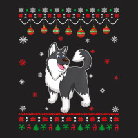 Alaskan Malamute Dog Ugly Design Matching Ugly Christmas T Shirt T-shirt | Artistshot