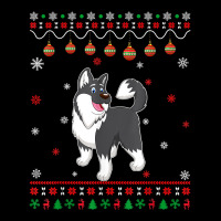 Alaskan Malamute Dog Ugly Design Matching Ugly Christmas T Shirt Zipper Hoodie | Artistshot