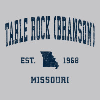 Table Rock (branson) Missouri Mo Vintage Athletic Navy Sport T Shirt Baby Bodysuit | Artistshot