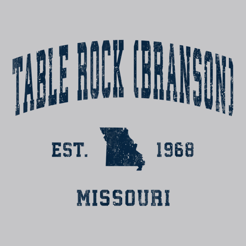 Table Rock (branson) Missouri Mo Vintage Athletic Navy Sport T Shirt Baby Bodysuit by cm-arts | Artistshot