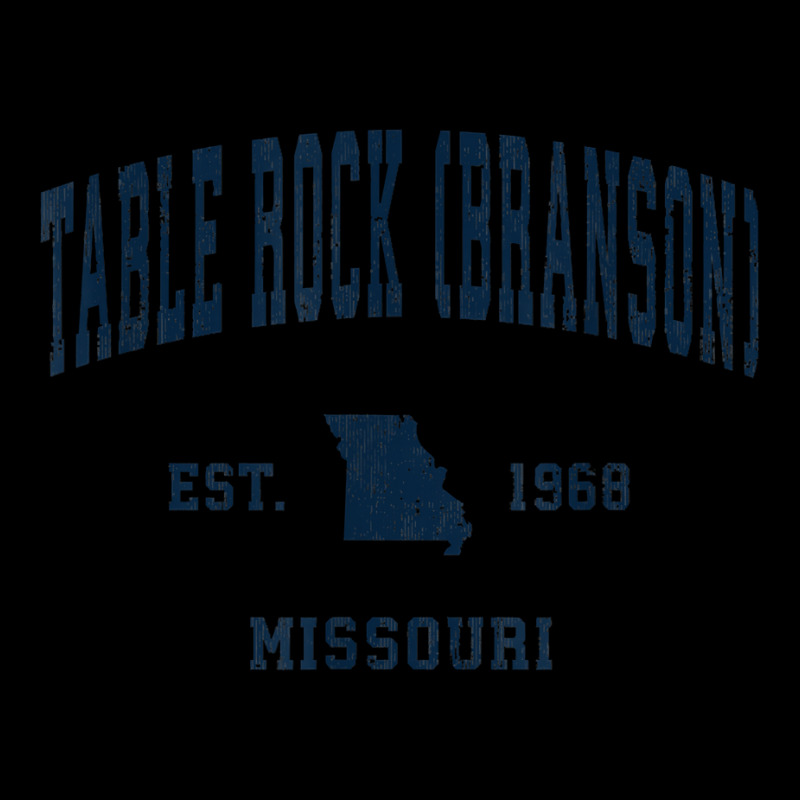 Table Rock (branson) Missouri Mo Vintage Athletic Navy Sport T Shirt Cropped Sweater by cm-arts | Artistshot