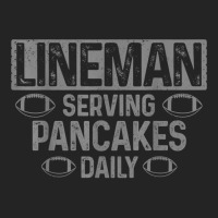 Mens Lineman Serving Pancakes Daily Funny Football Player 3/4 Sleeve Shirt | Artistshot