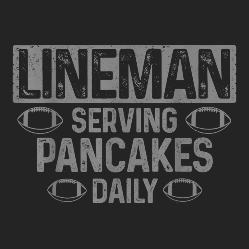 Mens Lineman Serving Pancakes Daily Funny Football Player 3/4 Sleeve Shirt | Artistshot