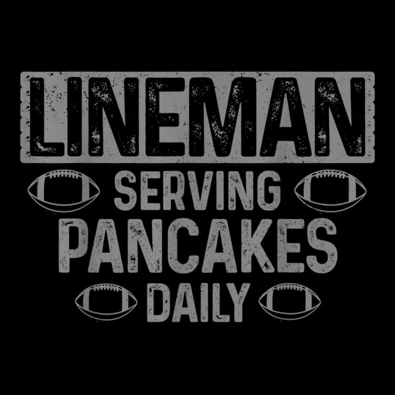 Mens Lineman Serving Pancakes Daily Funny Football Player Men's Long Sleeve Pajama Set | Artistshot