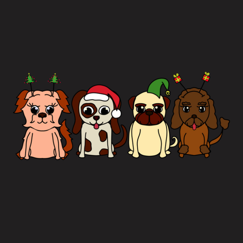 Puppy Christmas Cartoon T-shirt | Artistshot