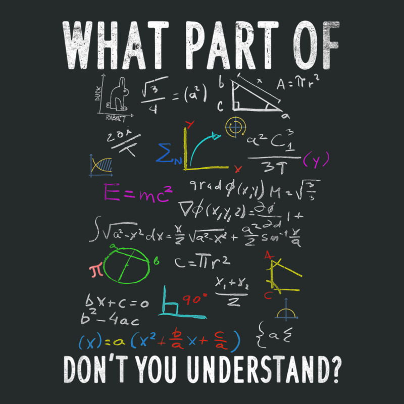 What Part Of Dont You Understand For Math Teacher Women's Triblend Scoop T-shirt by ZaraGross | Artistshot