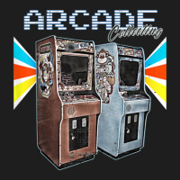 Arcade-cabinet-machine-1970-1980-1990-video-game-collection Classic T-shirt | Artistshot