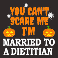 Can't Scare Me Married A Dietitian Funny Scary Halloween Premium Racerback Tank | Artistshot