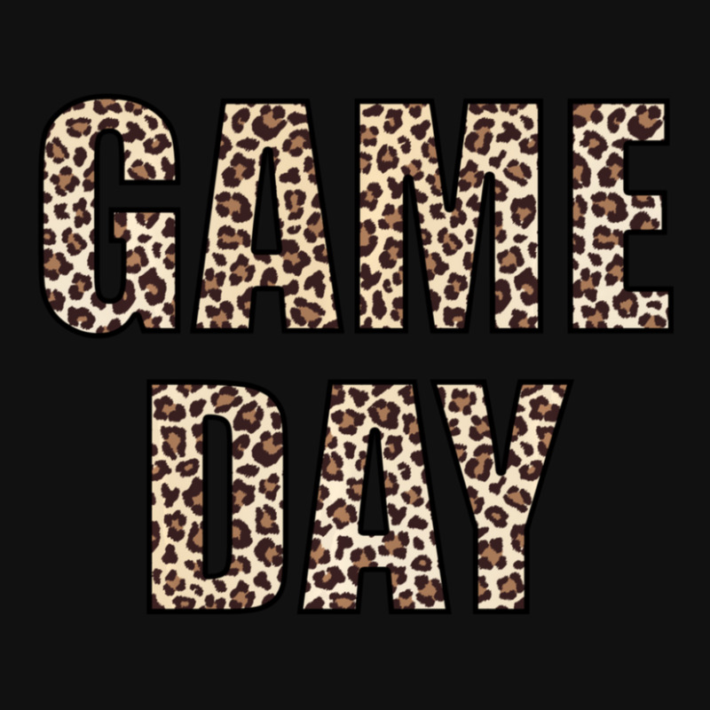 Game Day Leopard Football Fan Big Game Metal Print Vertical | Artistshot