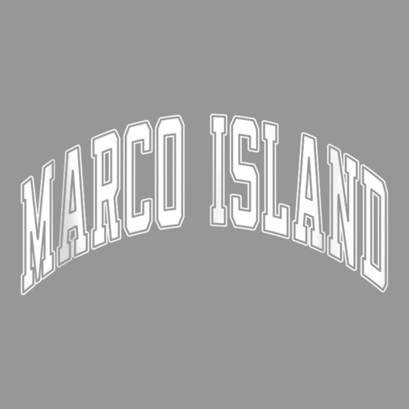 Marco Island Florida Fl Varsity Style White Text Tank Top Women's V-Neck T-Shirt by cm-arts | Artistshot