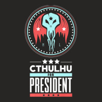 Vote Cthulhu For President Sarcastic Political Satire Premium T Shirt Ladies Fitted T-shirt | Artistshot