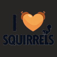 I Love Squirrels Eastern Gray Japanese Fox Squirrel Premium Ladies Fitted T-shirt | Artistshot