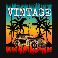 Vintage Car Retro Classic Gift Metal Print Square | Artistshot