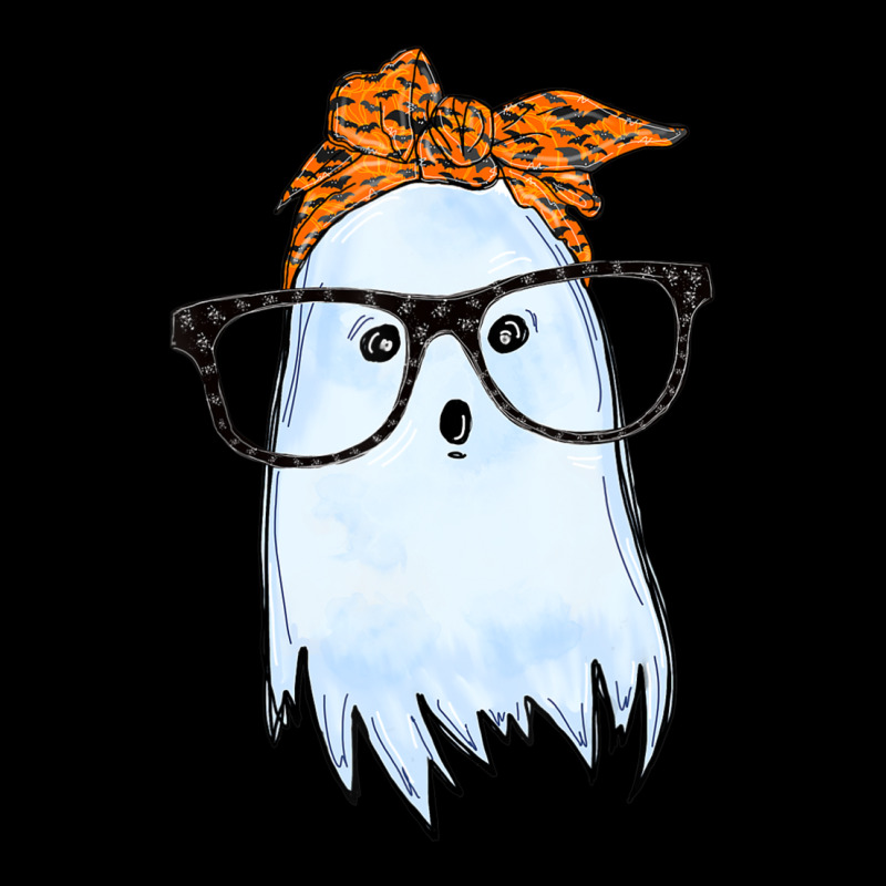 Cute Ghost With Glasses And Bats Bandana Halloween Costume Crew Socks | Artistshot