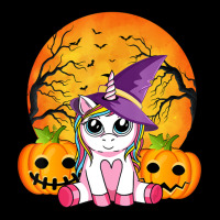 Cute Halloween Girls Witchy Unicorn Halloween Portrait Canvas Print | Artistshot