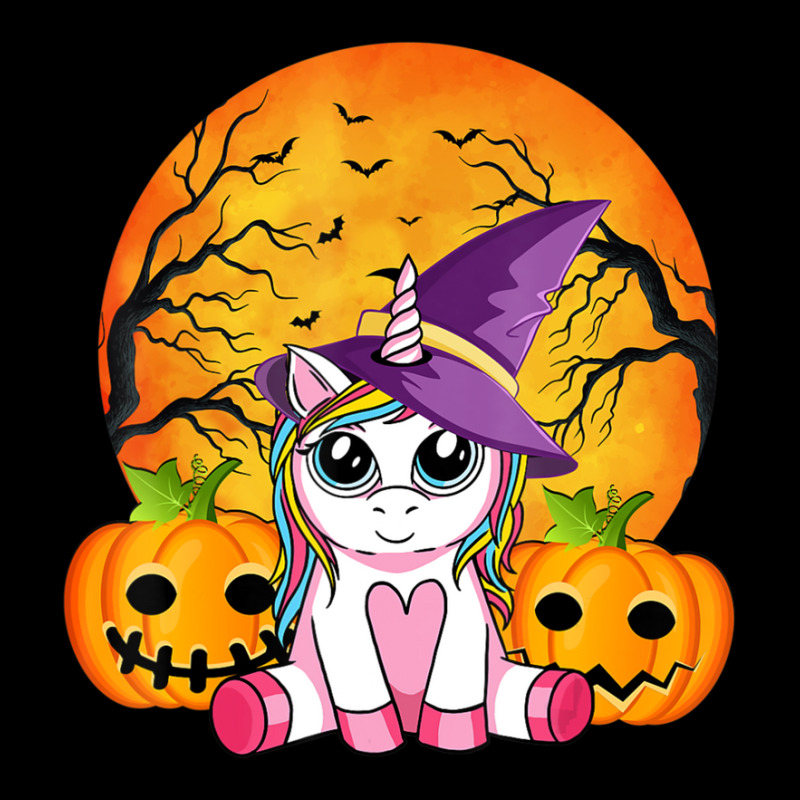 Cute Halloween Girls Witchy Unicorn Halloween Metal Print Vertical | Artistshot