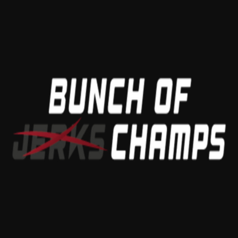 Bunch Of Jerks Champs Shirt (white Lettering) 1 Crop Top by JennaEdwards | Artistshot