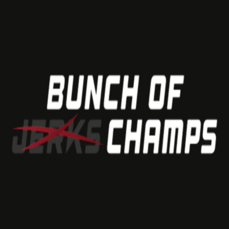 Bunch Of Jerks Champs Shirt (white Lettering) 1 Scorecard Crop Tee by JennaEdwards | Artistshot