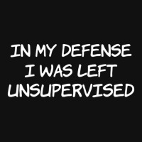 In My Defense I Was Left Unsupervised Graphic Youth T-shirt | Artistshot