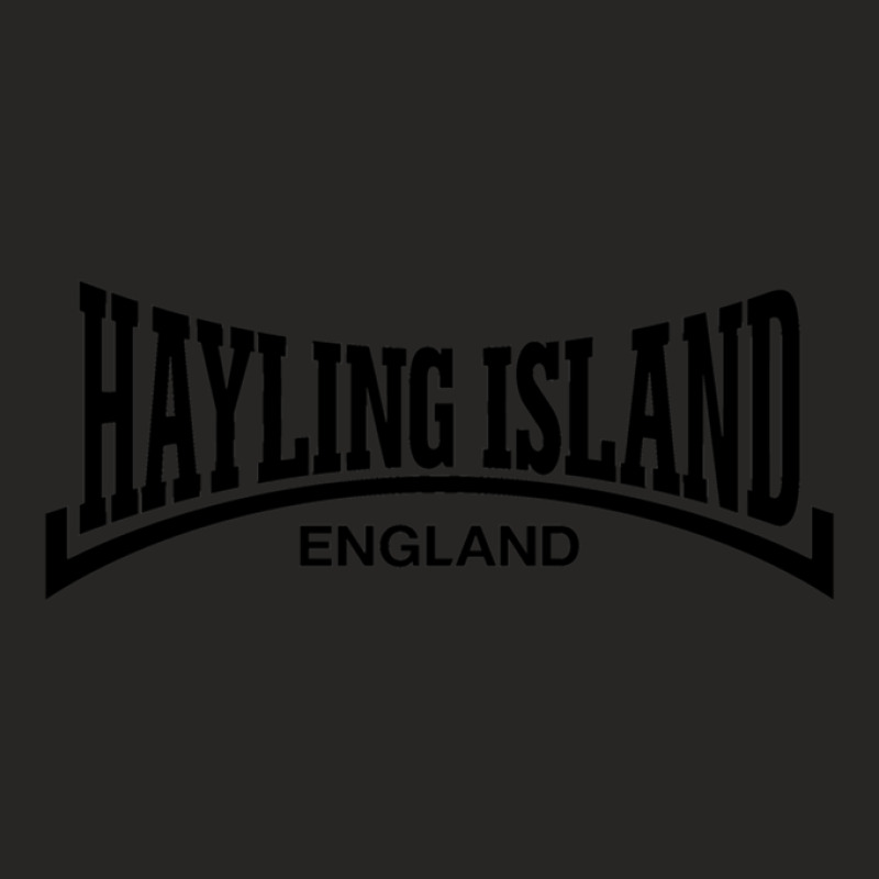 Retro Hayling Island - England Design Black Ladies Fitted T-Shirt by GregoryBlaylock | Artistshot