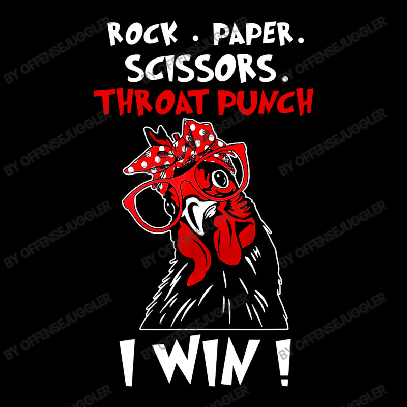 Chicken Cock Rock Paper Scissors Throat Punch I Win Chicken Funny 61 H Pocket T-shirt | Artistshot