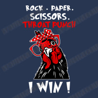 Chicken Cock Rock Paper Scissors Throat Punch I Win Chicken Funny 61 H Men Denim Jacket | Artistshot