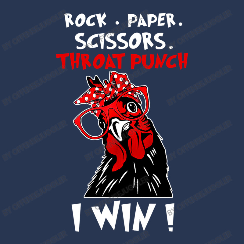 Chicken Cock Rock Paper Scissors Throat Punch I Win Chicken Funny 61 H Men Denim Jacket | Artistshot