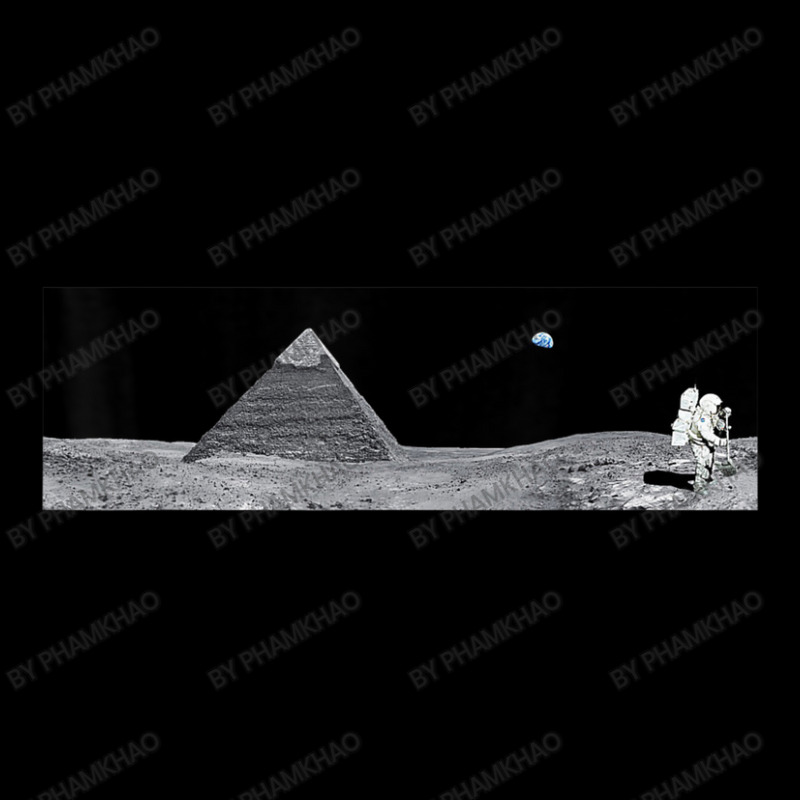 Pyramid On The Moon Conspiracy Ancient Alien Pocket T-Shirt by phamkhao | Artistshot