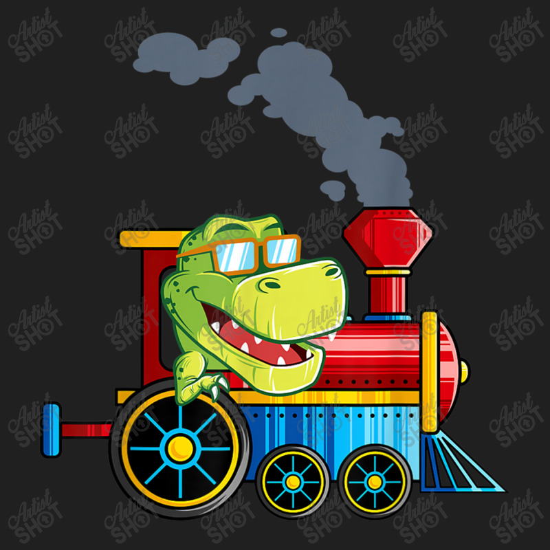 Funny Dinosaur Riding A Train Tyrannosaurus Dino Boys Girls Drawstring Bags | Artistshot