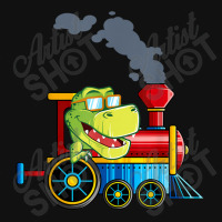 Funny Dinosaur Riding A Train Tyrannosaurus Dino Boys Girls Portrait Canvas Print | Artistshot