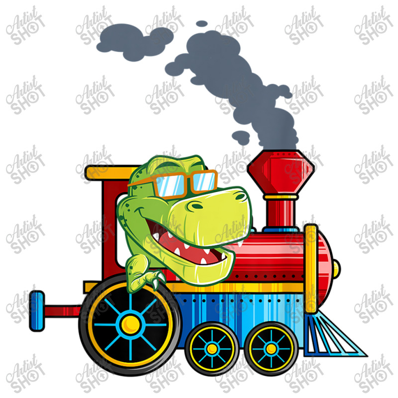 Funny Dinosaur Riding A Train Tyrannosaurus Dino Boys Girls Sticker | Artistshot