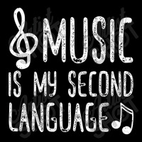 Music Is My Second Language V-neck Tee | Artistshot