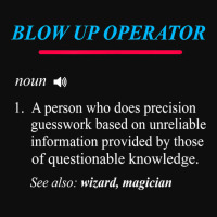 Blow Up Operator Definition T Shirt Crop Top | Artistshot