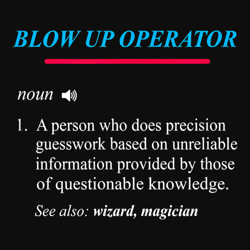 Blow Up Operator Definition T Shirt Crop Top by cm-arts | Artistshot