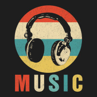 Music Lover Producer Dj Musician Funny Retro Headphones Headphones Dj  Classic T-shirt | Artistshot