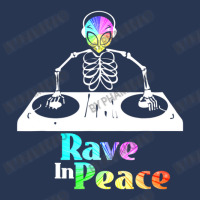 Rave In Peace Alien And Skeleton Trippy Rave Men Denim Jacket | Artistshot