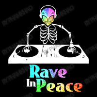 Rave In Peace Alien And Skeleton Trippy Rave Long Sleeve Shirts | Artistshot