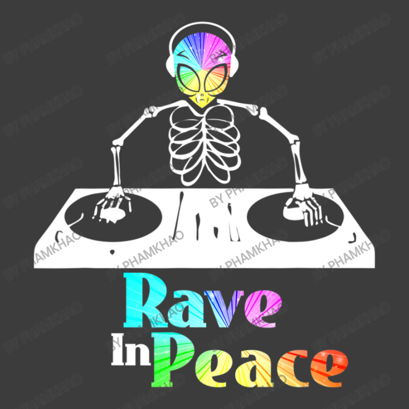 Rave In Peace Alien And Skeleton Trippy Rave Men's Polo Shirt by phamkhao | Artistshot