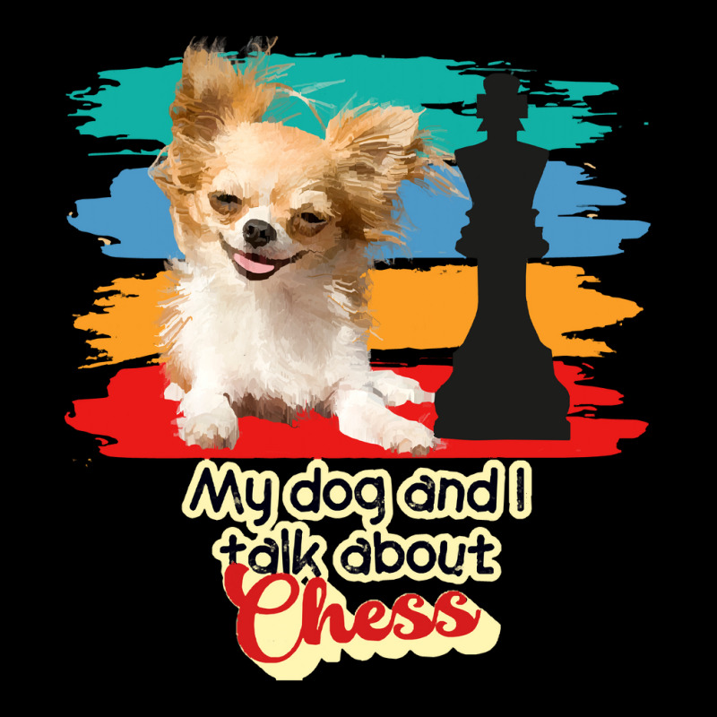 My Dog And I Talk About Chess Women's V-Neck T-Shirt by haleywalton575 | Artistshot